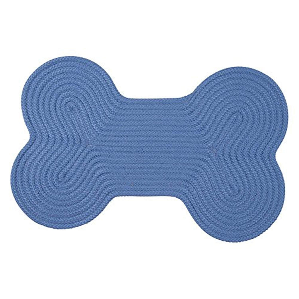 Dog Bone Solid Scatter Rug, 18 By 30-Inch, Blue Ice