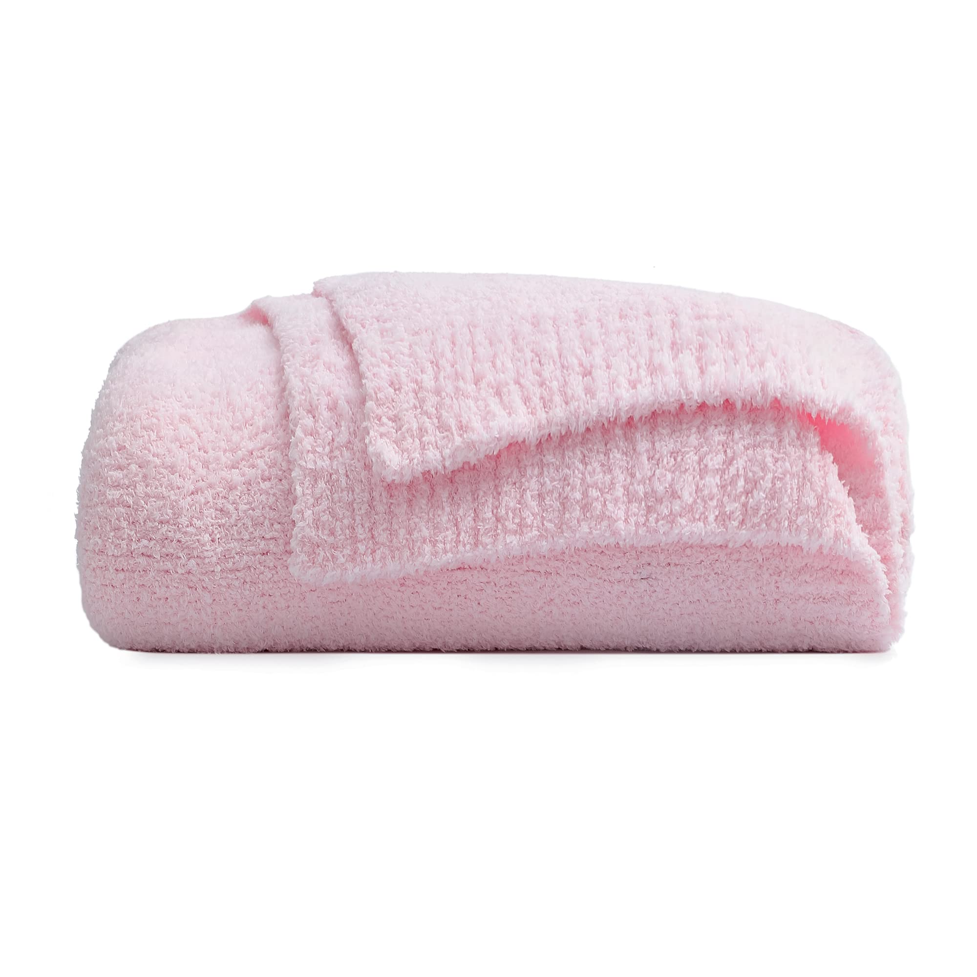 Bearberry Super Soft Fluffy Throw Blanket Lightweight Cozy Warm Throw Blankets For Couch Bed Sofa All Season (Pink, 40   X50   )