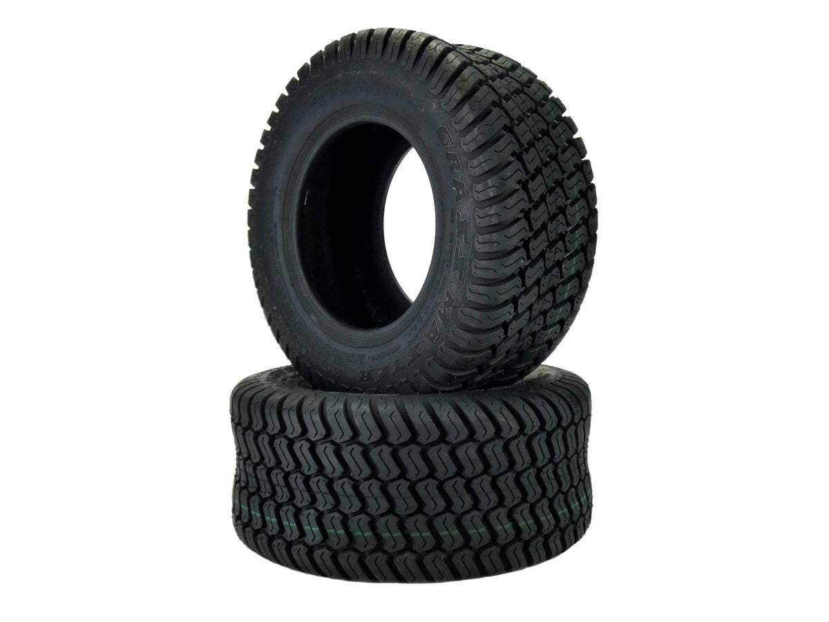 (2) 16X6.50-8 Tires 4 Ply Lawn Mower Garden Tractor 16-6.50-8 Turf Master Tread