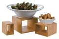 American Metalcraft BAMRD2 Dark Bamboo Riser Display Set, Brown, 3 Pieces