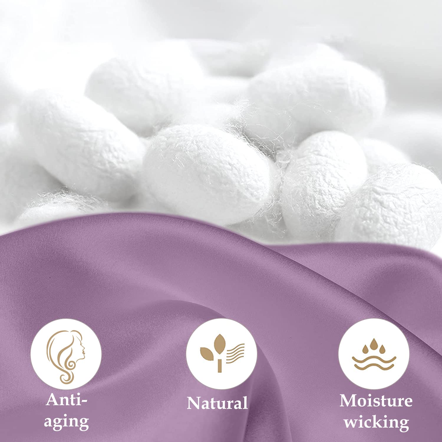 Inssl Silk Pillowcase For Women, Mulberry Silk Pillowcase For Hair And Skin And Stay Comfortable And Breathable During Sleep. (P