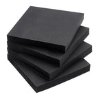 Sticky Notes 3X3 Self-Stick Notes Bright Colors Sticky Notes 4 Pads 90 Sheets/Pad (Black)