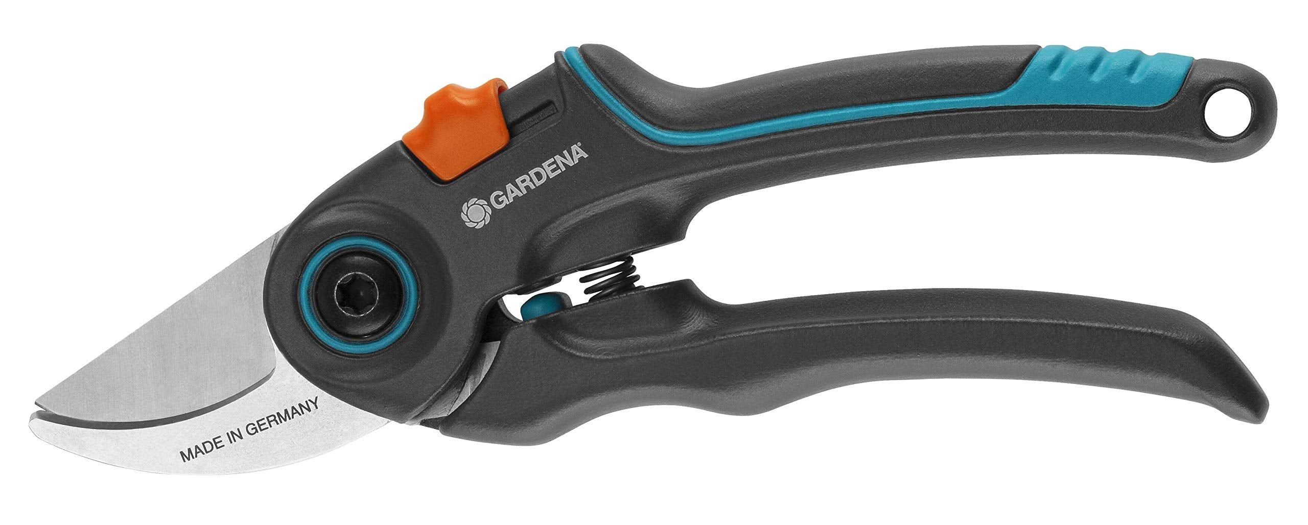 Gardena 12203-20 Expert Cut Secateurs, One Size, Turquoise, Black, Grey, Orange, Silver, Metallic