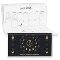 Zuozee Pocket Calendar 2024-2026, Moon Pocket Calendar 2025 For Purse, Mini Monthly Calendar With Pvc Cover, Small Size (3.5' X