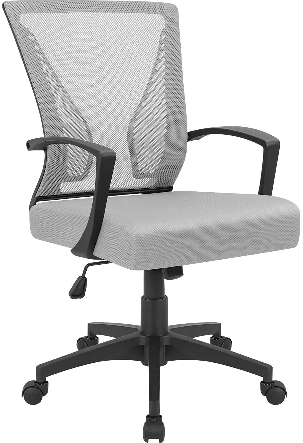 KaiMeng Ergonomic Grey Office Clearance Mesh Computer Lumbar Support Mid Back Study Desk Modern Executive Task Chair Cheap Adjus