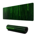 Green And Black Numbers Mouse Pad Gaming Xl Large Mousepad Desk Mat Long Extended Big Keyboard Pads Table Accessories For Gaming