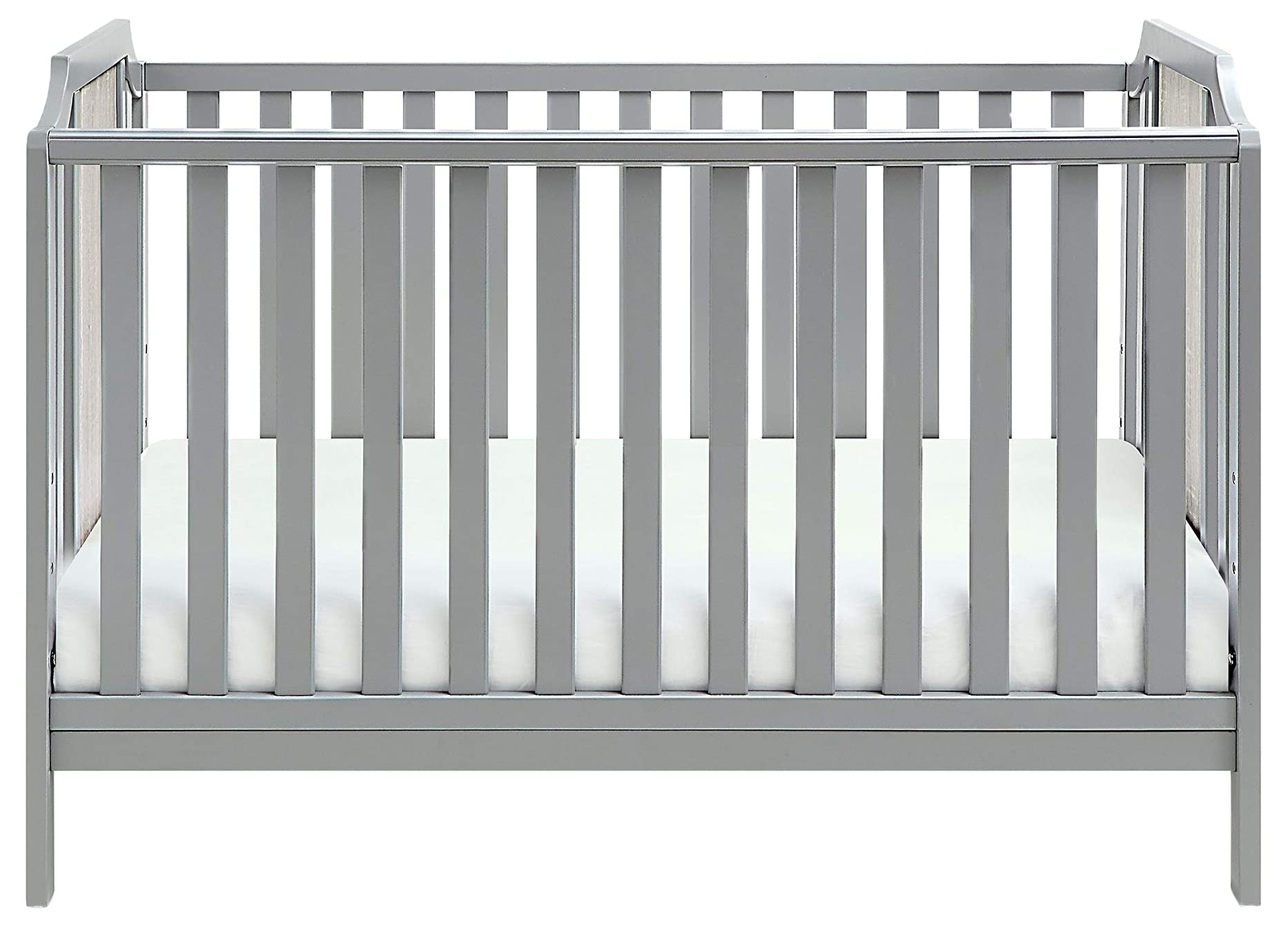 Suite Bebe Brees Convertible Island Crib in Gray and Vintage Birch, 53.5x37.5x30.5 Inch (Pack of 1)