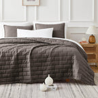 Southshore Fine Living, Inc. Oversized King Quilt Set, Lightweight Quilt, King/California King Quilt With Pillow Shams, Brick Pa