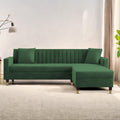 Casaliving Garcia 5 Seater L Shape Convertible Sofa Set For Living Room, 5 Seater & Ottoman Modular Sectional Couch For Small Sp