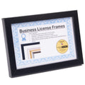 CreativePF [5.5x8.5bk] Professional Black Business License Certificate Frame, Holds 5.5x8.5-inch Media, Self-Standing with Wall 