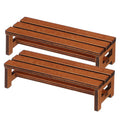BESPORTBLE 2Pcs Miniature Bench Model Tiny Furniture for Dollhouse Decor for Micro Landscape Mini House Accessories Details Desi