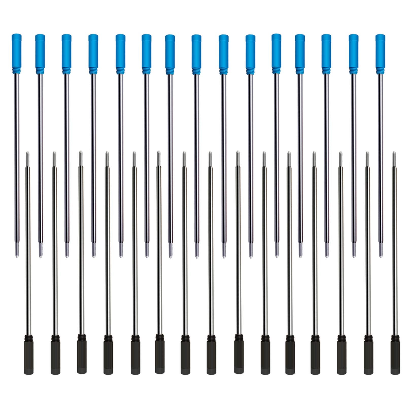 4.5    Replaceable Ballpoint Pen Refills, 30 Pack Smooth Writing Ballpoint Refills For Cross Style Pen (Black And Blue Ink Refil