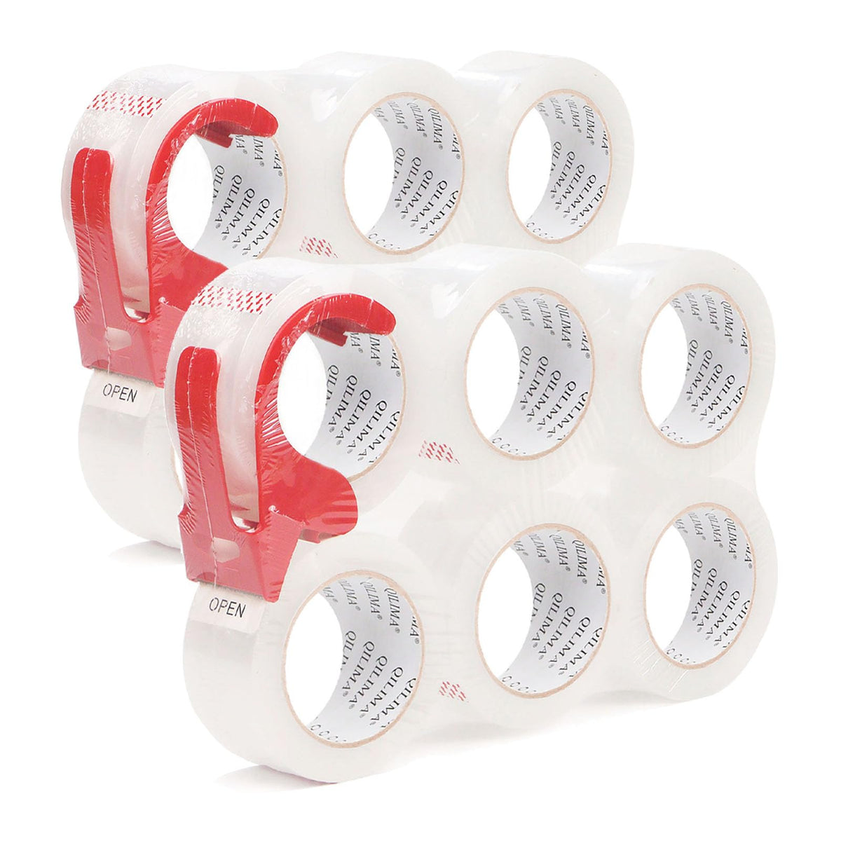 Qilima Packing Tape, Heavy Duty Packaging Tape Designed For Moving Boxes, Shipping, Office,12 Rolls, 2 Inch X 60 Yard Per Roll,