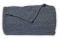 NEW LEAF Grey Color Woollen Blanket Warm Soft for Heavy Weight/Winter Single Bed Blanket (Grey/Charcoal, 1400 Gram)