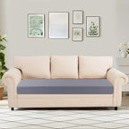 Searchi Stretch Jacquard Sofa Couch Cushion Covers Replacement Cushion Slipcovers Stretch Sofa Seat Cover Furniture Protector Sofa Slipcover Soft With Elastic Bottom(Large, Grey)