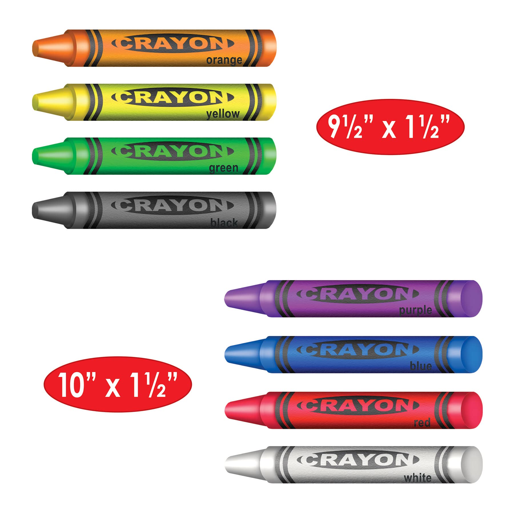 Beistle Crayons Peel 'N Place