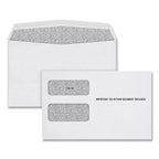 Tops 1099 Double Window Envelope, Commercial Flap, Gummed Closure, 5.63 X 9, White, 24/Pack