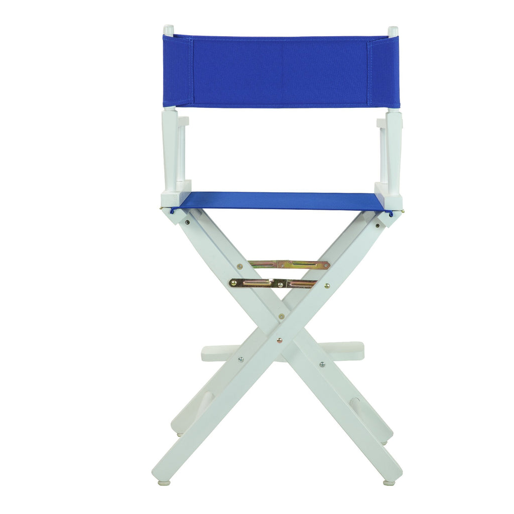 Yushan White Frame 24-Inch Director'S Chair Royal Blue