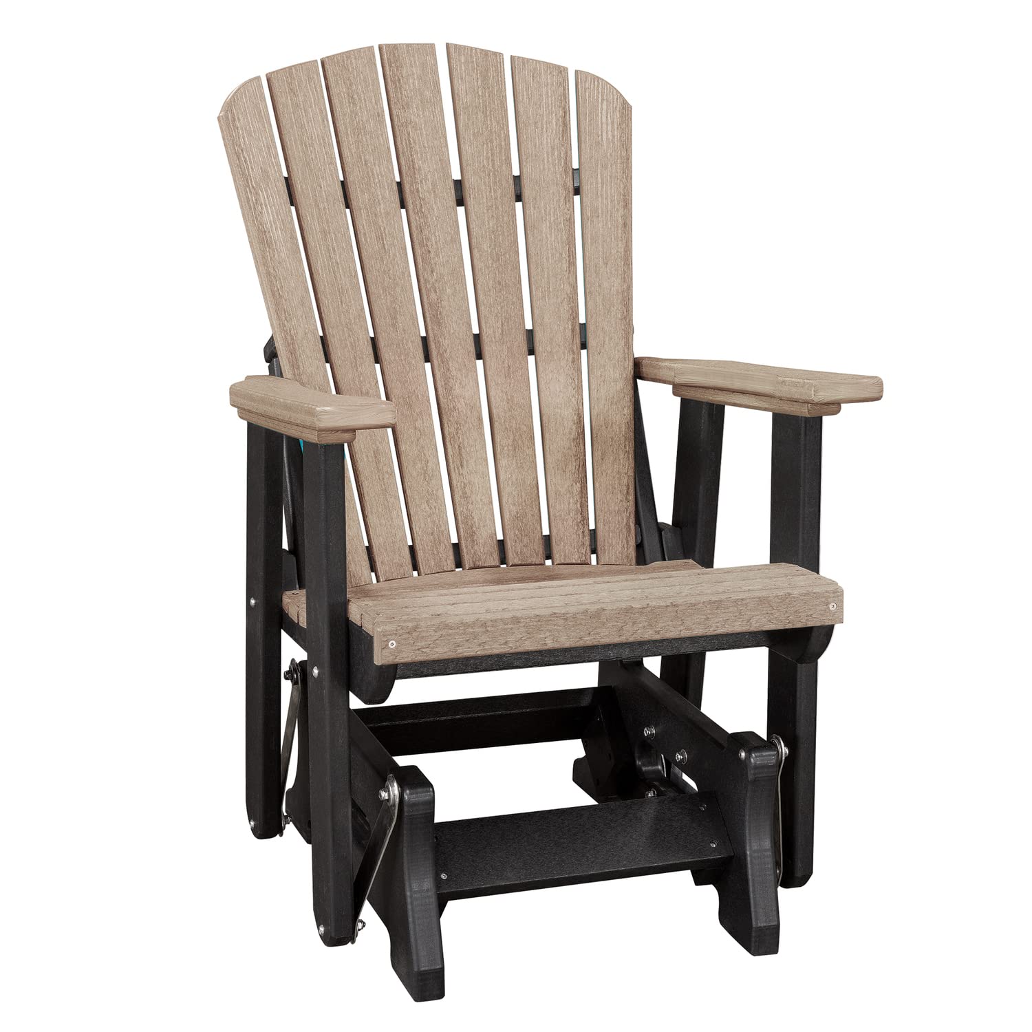 American Furniture Classics 515WWBK Fan Back Chair, Weatherwood and Black