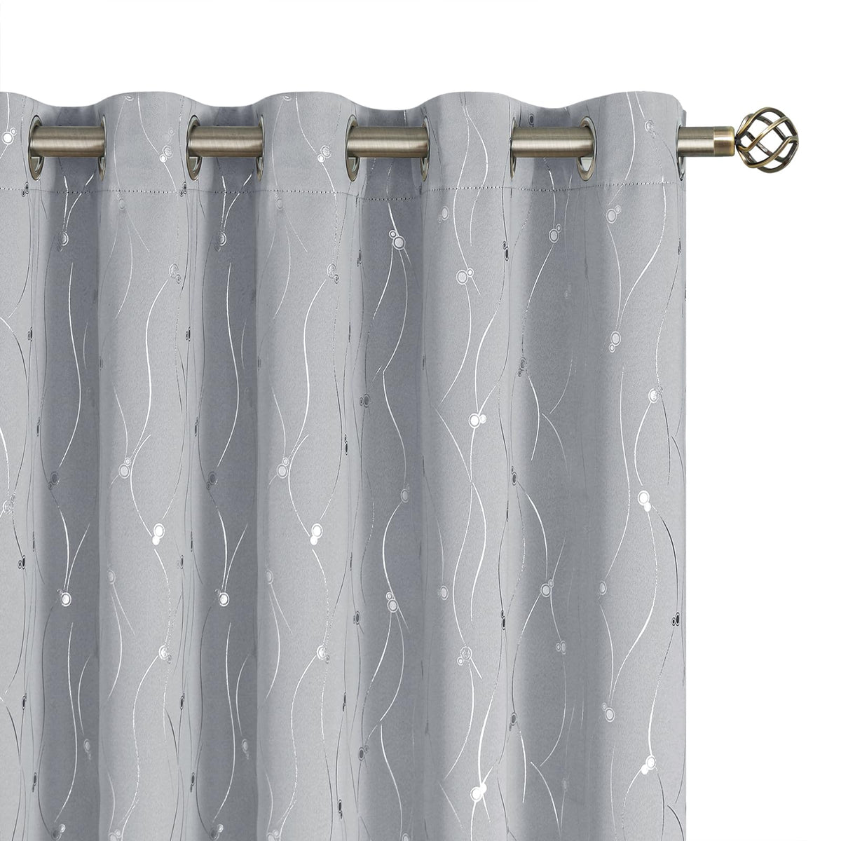 Bgment Blackout Curtains 60 Inches Wide For Bedroom/Living Room, Room Darkening Thermal Insulated Grommet Window Drapes With Lin
