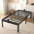 Fuiobyvv Twin Xl Bed Frames With Round Corner Edge Legs 14 Inch High 3500 Lbs Heavy Duty Metal Platform Bed Frame Twin Size No B
