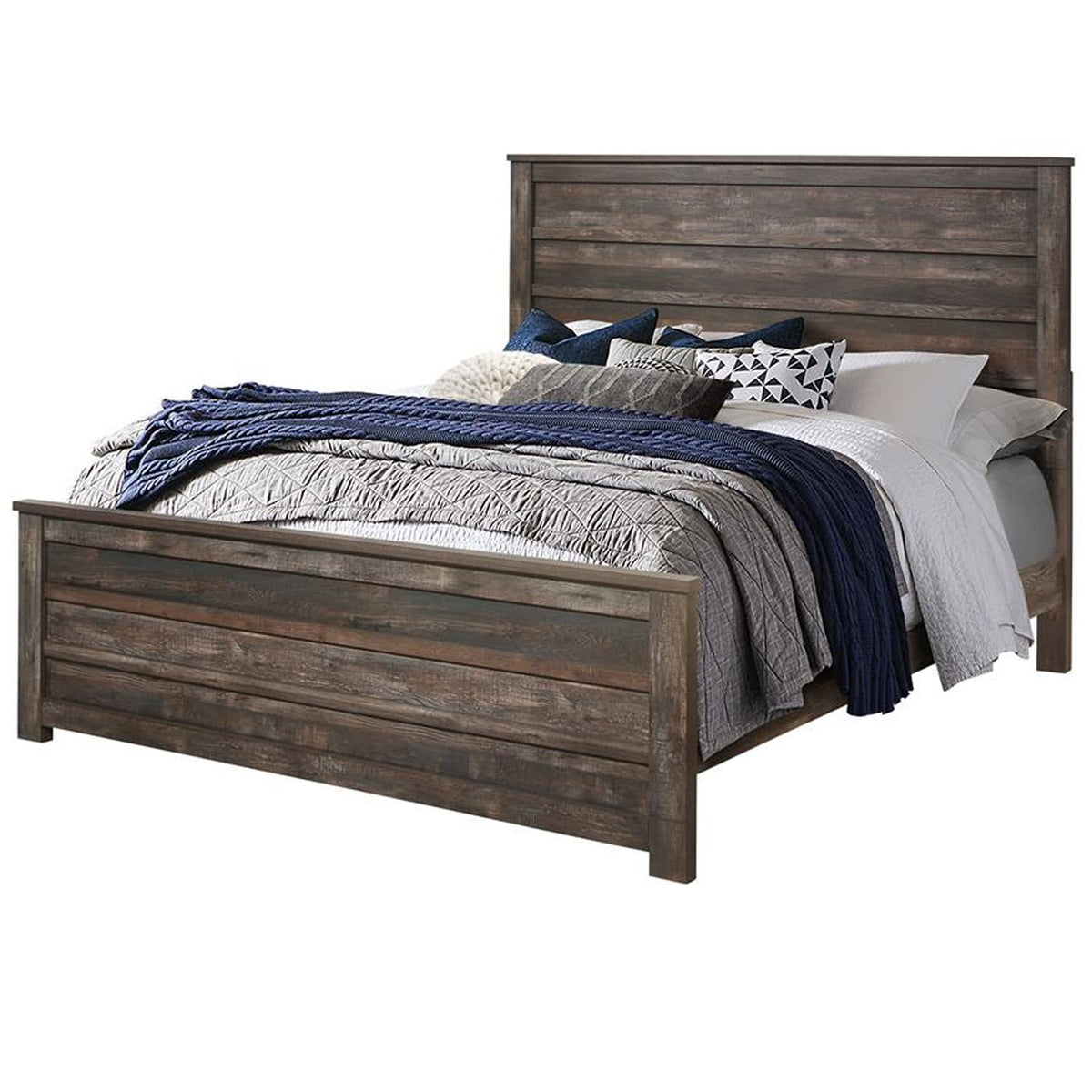 Global Furniture Harlow Rustic Brown Full Bed