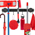 UNUSFIRE Magnetic Mop Broom Holder,Heavy Duty Movable Magnetic Wall Mount Tool Racks,No Drilling Utility Storage Shovel Hanger f