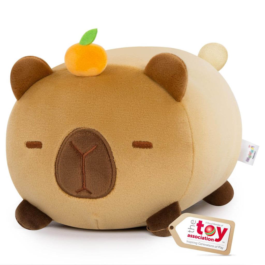 Mewaii Cute Capybara Plush Pillow, Kawaii Plushies Capybara Stuffed Animal Toy, Kawaii Animal Plushie, Soft Squishy Birthday Gif
