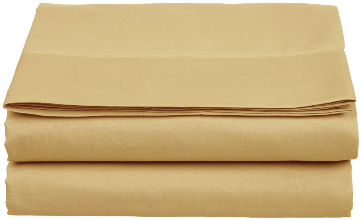 Luxury Fitted Sheet on Amazon Elegant Comfort Wrinkle-Free 1500 Premier Hotel Quality 1-Piece Fitted Sheet, Full Size, Gold