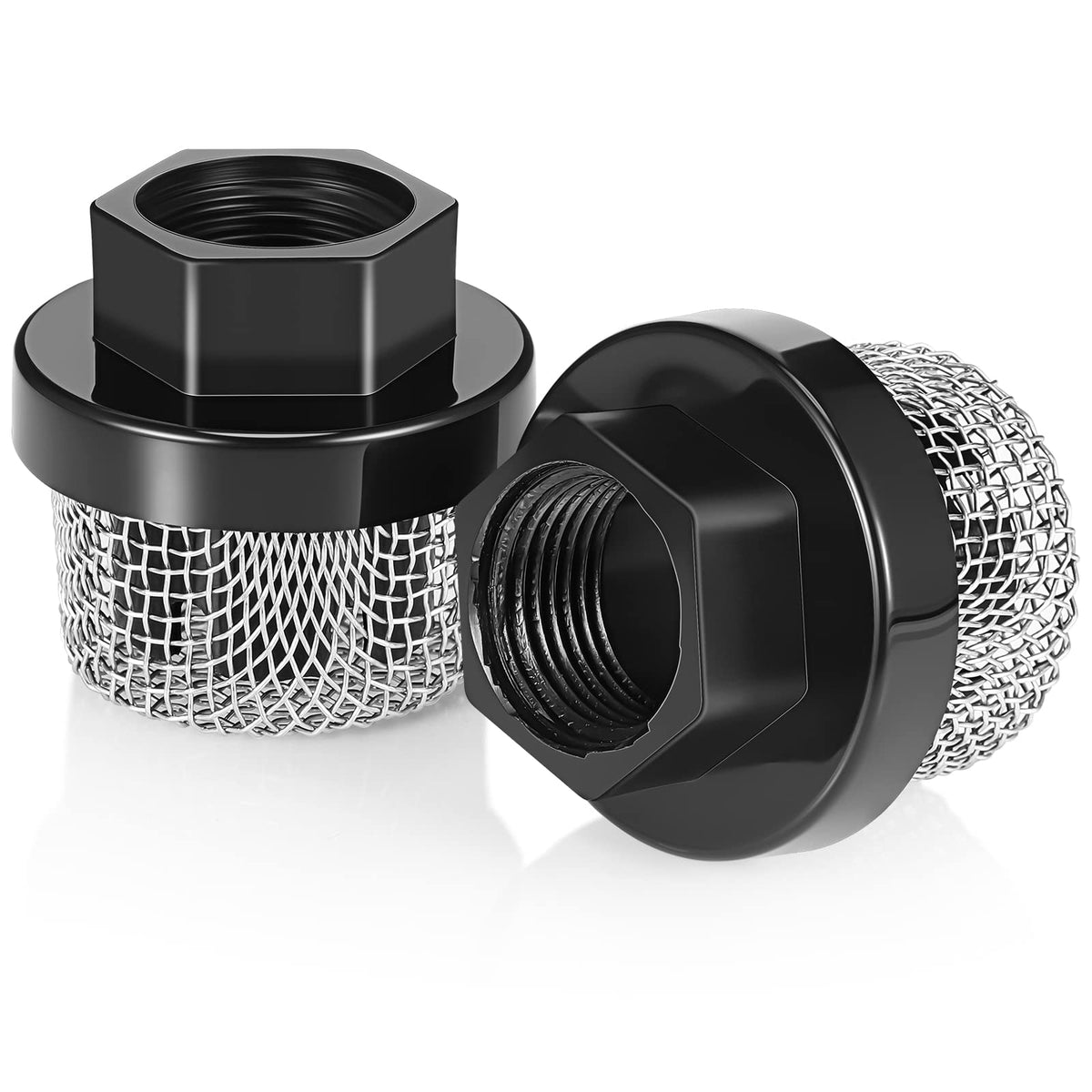 Nuanchu 2 Pcs Hose Inlet Strainer Filter Inlet Suction Strainer Garden Hose Screen Garden Hose Strainer Filter Pump Inlet Strain