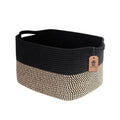 Lby Jute Cotton Storage Gift Basket, Rectangle Case For Closet, Packing, Wedding Packaging Organizer Box Jute Basket Handwoven E