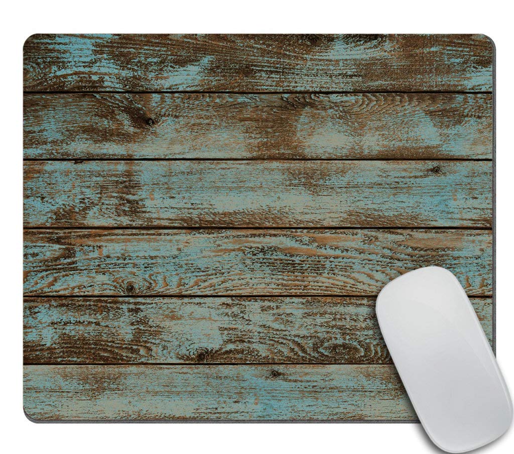 Amcove Rustic Old Barn Wood Mousepad Non-Slip Rubber Gaming Mouse Pad Rectangle Mouse Pads For Computers Laptop