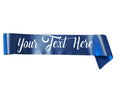 Amys Bubbling Boutique Personalized Sash Special Events or Occasions Halloween Pageant Birthday Wedding Retirement (navy)