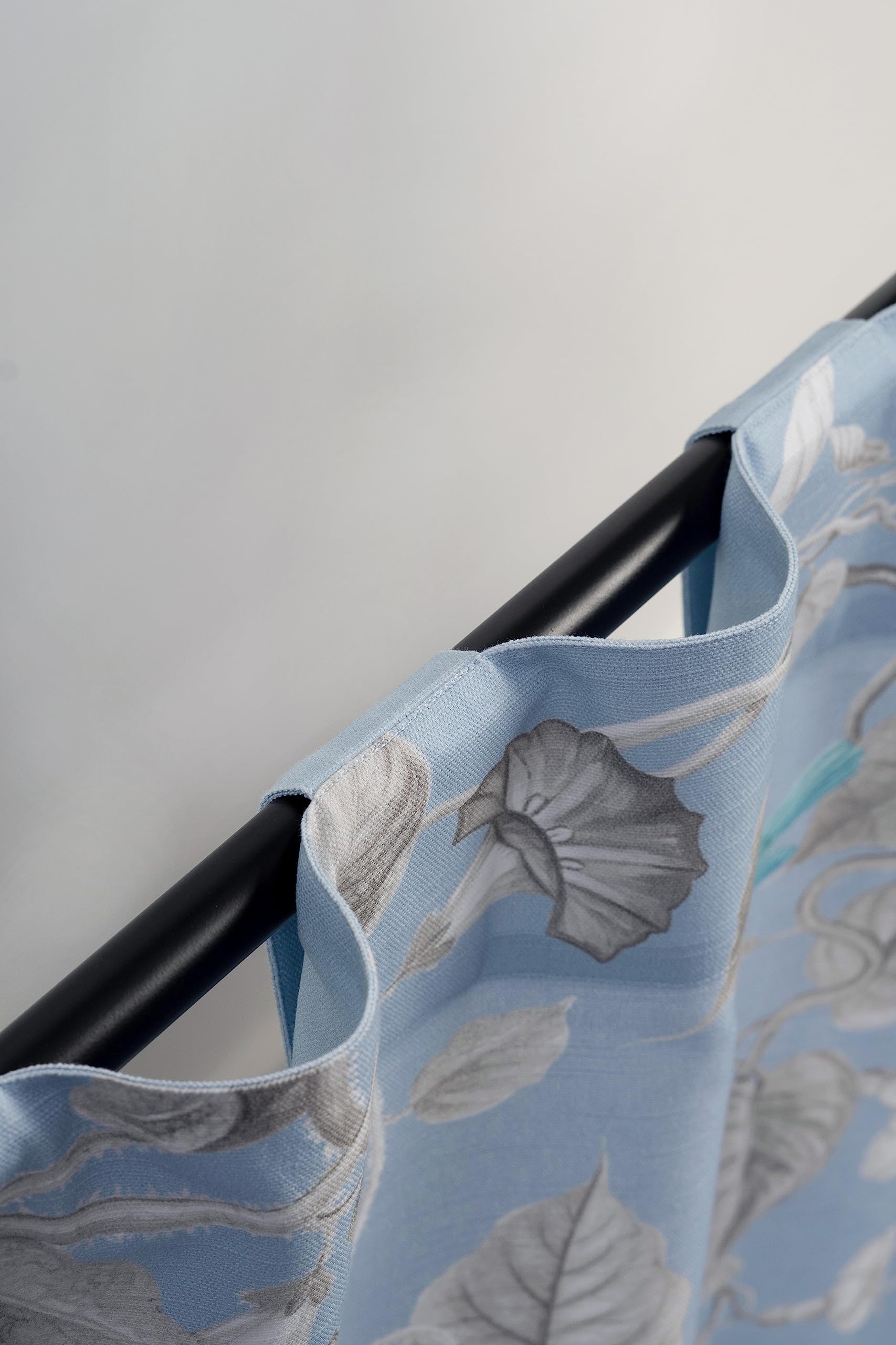 Maison D' Hermine Curtain 100% Cotton 50''X124'' Curtains 2 Panel Easy Hanging With A Rod Pocket & Loop For Kitchen, Bedrooms &