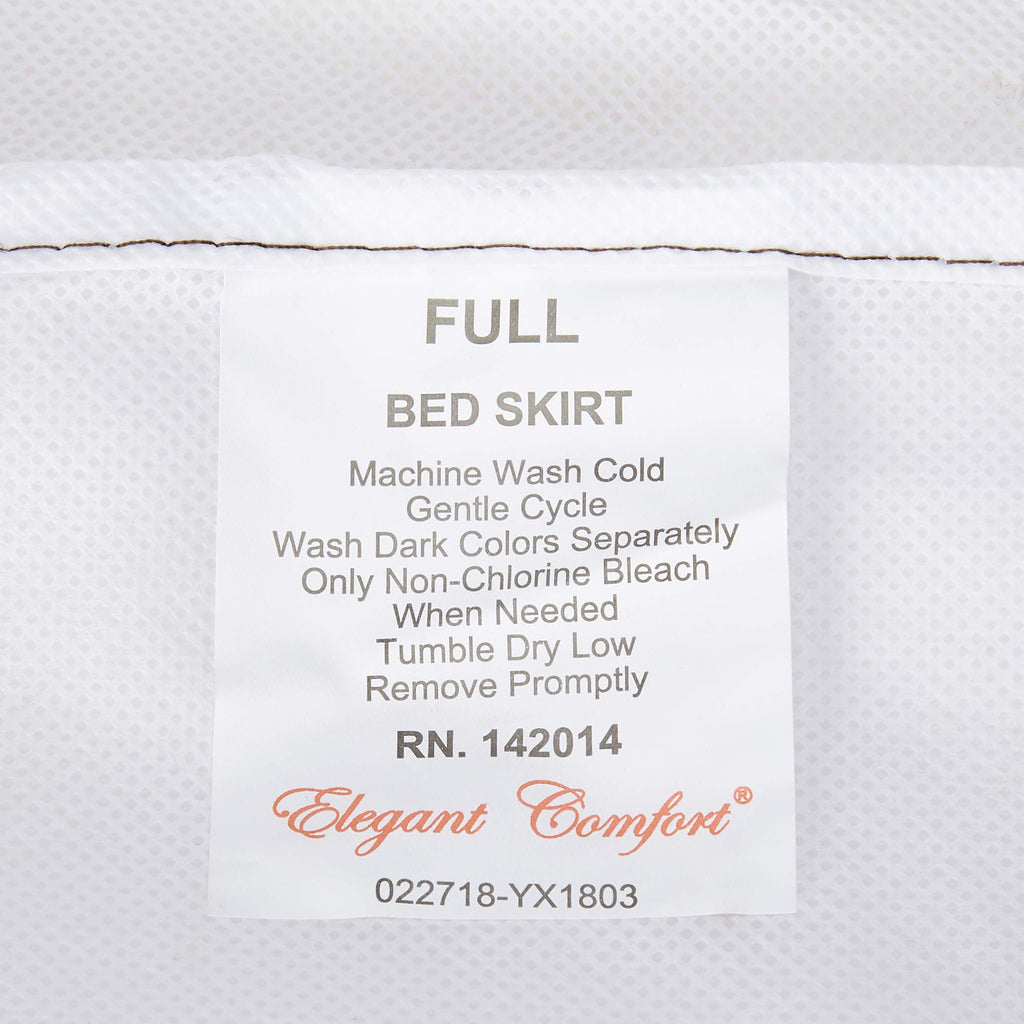 Elegant Comfort Luxurious Premium Quality 1500 Thread Count Wrinkle And Fade Resistant Egyptian Quality Microfiber Multi-Ruffle Bed Skirt - 15Inch Drop, California King, Chocolate Brown