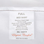 Elegant Comfort Luxurious Premium Quality 1500 Thread Count Wrinkle And Fade Resistant Egyptian Quality Microfiber Multi-Ruffle Bed Skirt - 15Inch Drop, California King, Chocolate Brown