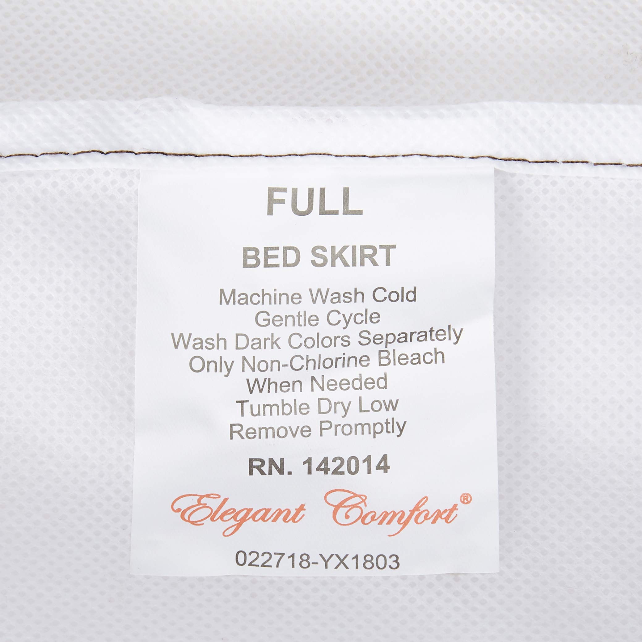 Elegant Comfort Luxurious Premium Quality 1500 Thread Count Wrinkle And Fade Resistant Egyptian Quality Microfiber Multi-Ruffle Bed Skirt - 15Inch Drop, California King, Chocolate Brown