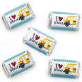 Big Dot of Happiness Back to School - Mini Candy Bar Wrapper Stickers - First Day of School Classroom Decorations Small Favors -