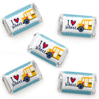 Big Dot of Happiness Back to School - Mini Candy Bar Wrapper Stickers - First Day of School Classroom Decorations Small Favors -