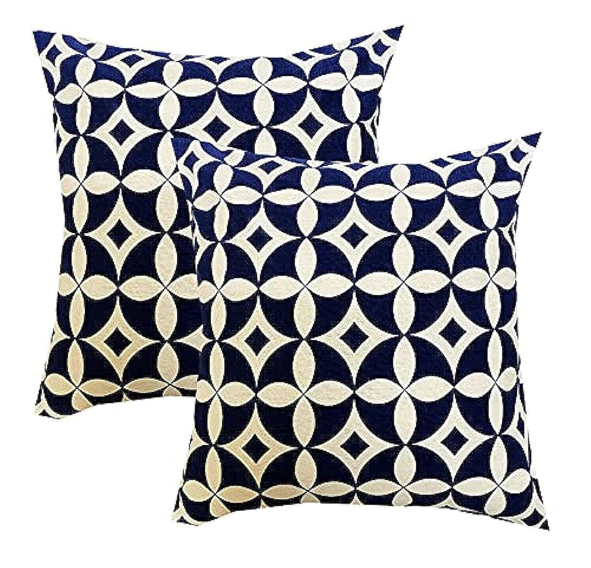 Pinkparrot Cotton Single Colour Printed Throw Pillow Covers/Cushion Covers (18X18Inches)  Set Of 2 Pcs Code0242