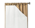HLC.ME White Thermal Insulated 100% Blackout Curtain Liner for 84 inch Window Panel  Complete Darkness & Window Privacy, Energ