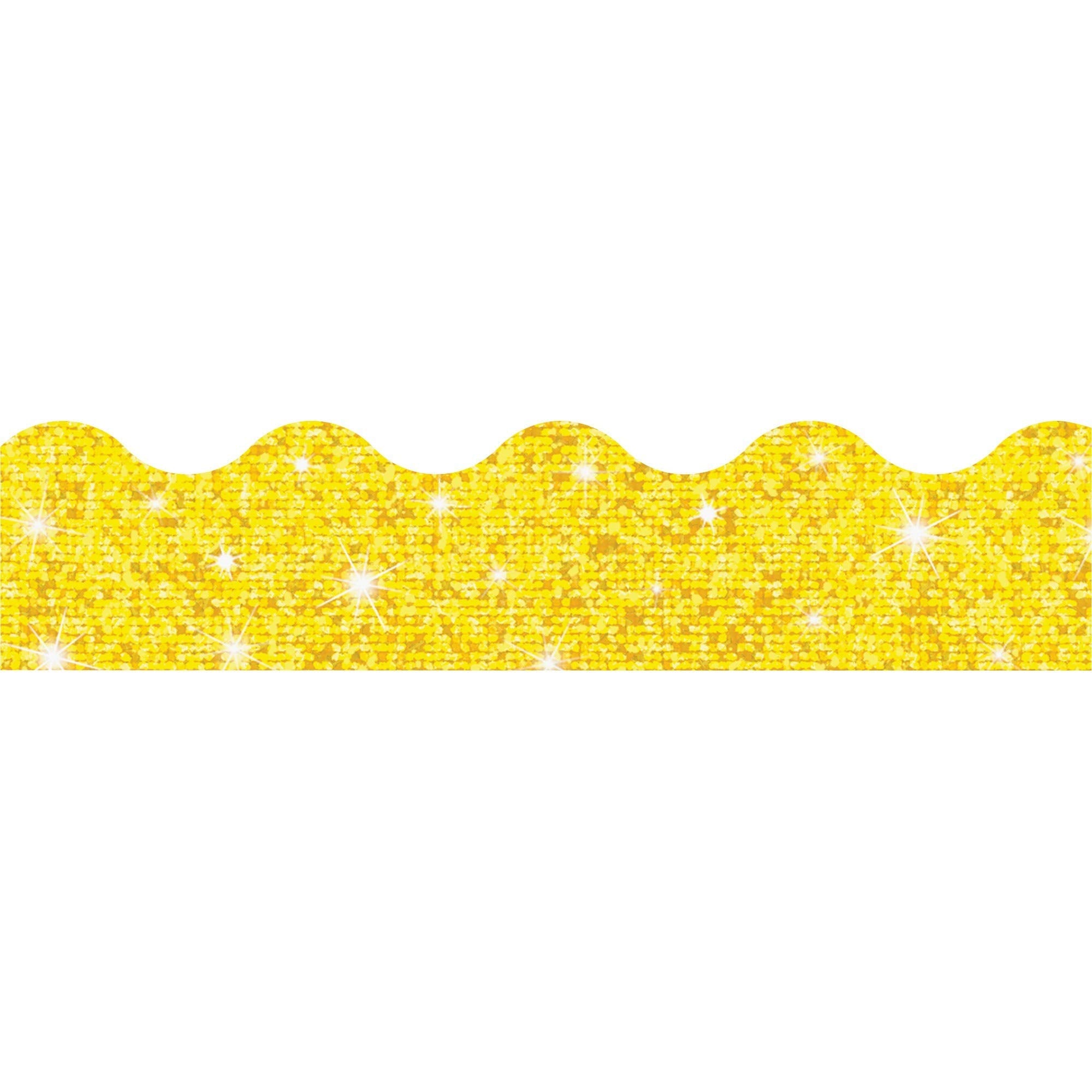 Trend Enterprises, Inc. Terrific Trimmers Sparkle Border, 2 1/4 X 39 Panels, Yellow, 10 Per Set