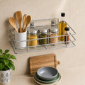 NH10 DESIGNS Mall Stainless Steel Multipurpose Storage Rack/Shelf, Kitchen Rack Single Single Tier Multipurpose Wall Hanging Sto