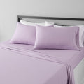 Amazon Basics - 4-Piece Microfiber Lightweight Comfy Bed Sheet Set, Super Soft Easy Care, 14 Deep Pockets, Full, Frosted Laven