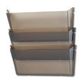 Deflecto 63602Rt Wall Pockets, 14-1/2-Inch X3-Inch X6-1/2-Inch , Letter, 3/Pk, Smoke