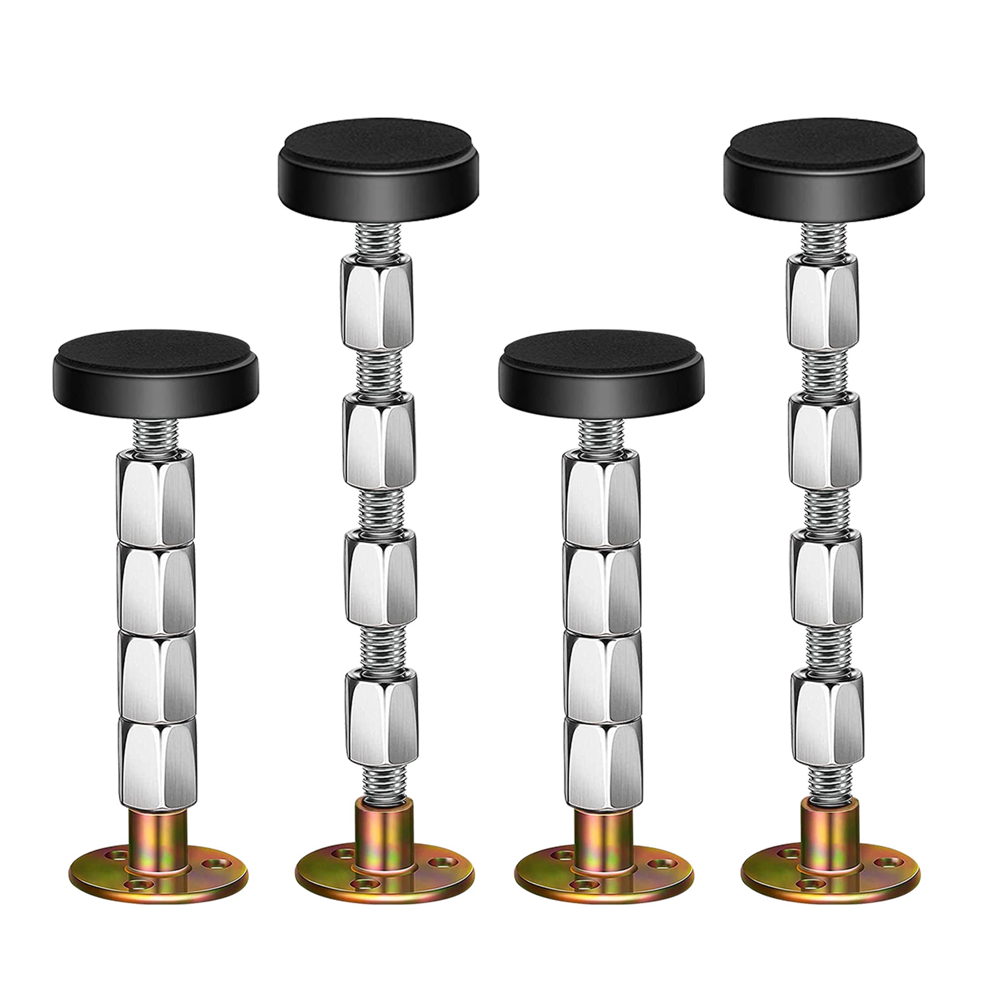 Krisler Adjustable Threaded Bed Frame Anti-Shake Tool for Bed, Headboard stoppers, Bedside Headboards Prevent loosening Anti-Sha