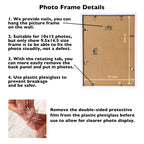 Jcjmy 10X15 White Picture Frame Set Of 3, Horizontal And Vertical Formats For Wall Hanging, 10 X 15 Wall Gallery Poster Photo Fr