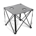 Arrowhead Outdoor 26” (66Cm) Heavy-Duty Portable Camping Folding Table, 2 Cup Holders, Compact, Square, Carrying Case Included, Steel Frame, High-Grade 600D Canvas, Usa-Based Support