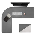 Chihein L-Shaped Desk Pad, Corner Desk Mat (45.3   + 57.1   ) X 15.7   , Double-Sided Computer Office Mouse Pad Writing Table Pa