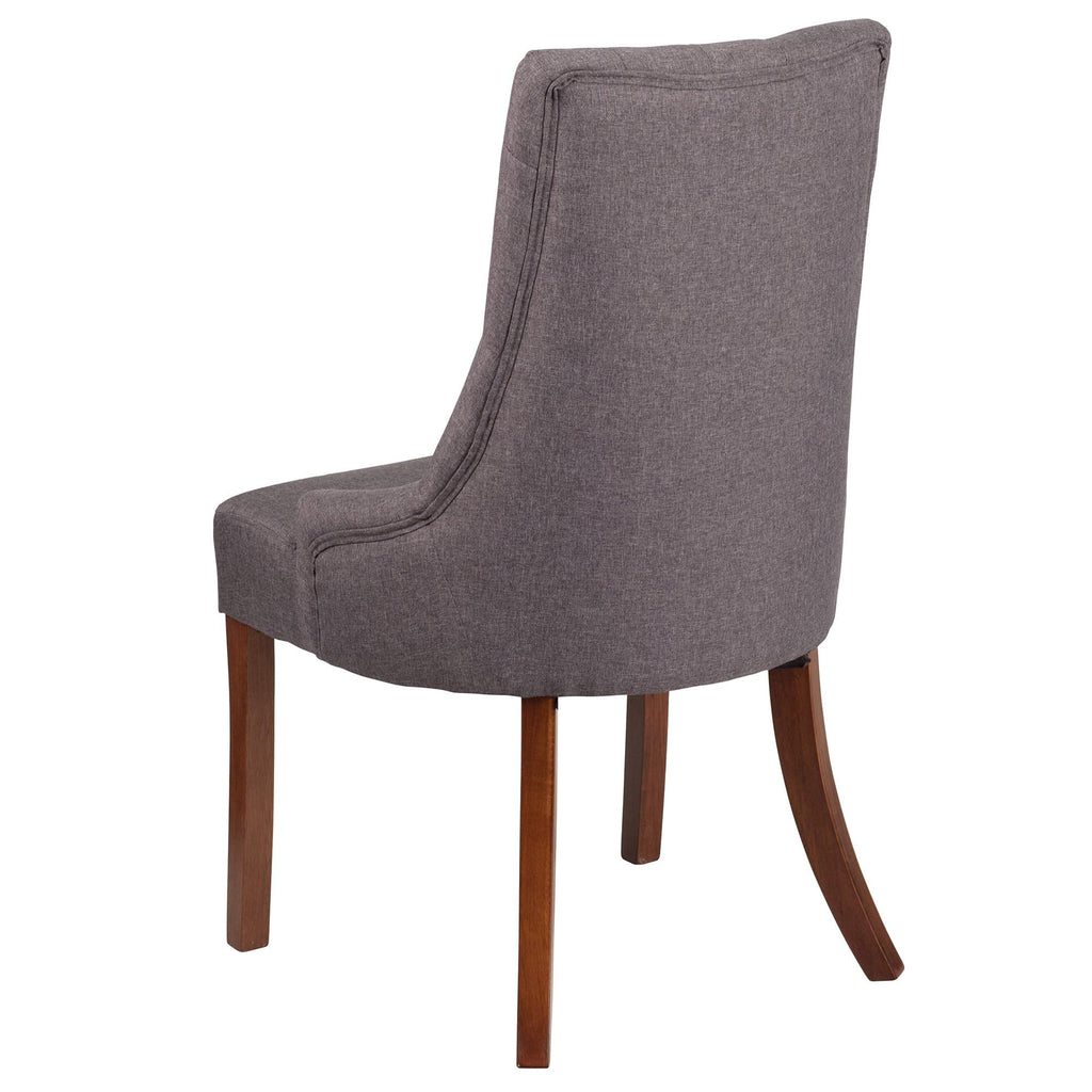 Flash Furniture HERCULES Paddington Series Grey Fabric Tufted Chair